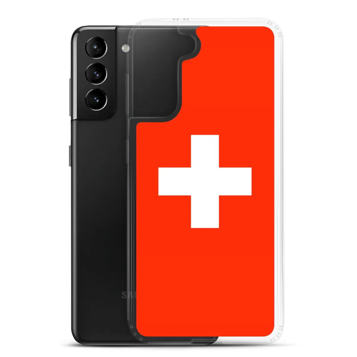 Coque Téléphone Drapeau et armoiries de la Suisse - Pixelforma 