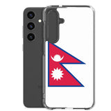 Coque téléphone drapeau népal - pixelforma