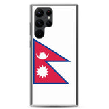 Coque téléphone drapeau népal - pixelforma
