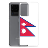 Coque téléphone drapeau népal - pixelforma