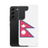 Coque téléphone drapeau népal - pixelforma