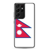 Coque téléphone drapeau népal - pixelforma