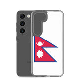 Coque téléphone drapeau népal - pixelforma