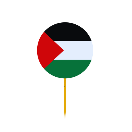 Cure dent Rond Drapeau de la Palestine en plusieurs tailles - Pixelforma 