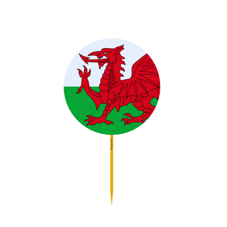 Cure dent Rond Drapeau du pays de Galles en plusieurs tailles - Pixelforma 