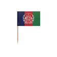 Cure-dents drapeau afghanistan plastique adhésif bambou