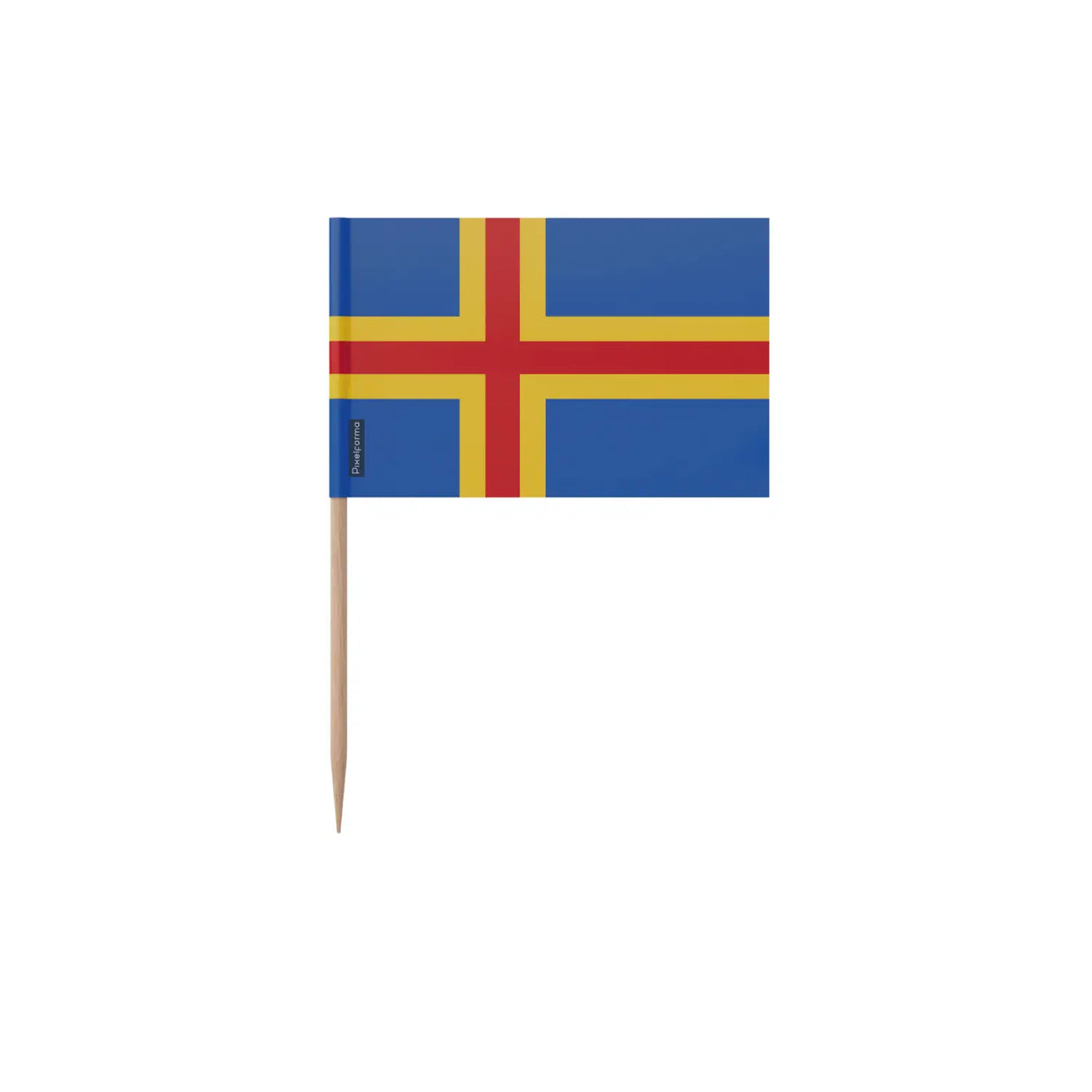 Cure-dents drapeau åland en plusieurs tailles - pixelforma