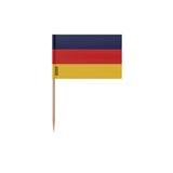 Cure-dents drapeau allemagne plastique adhésif bambou