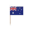Cure-dents drapeau australie plastique adhésif bambou