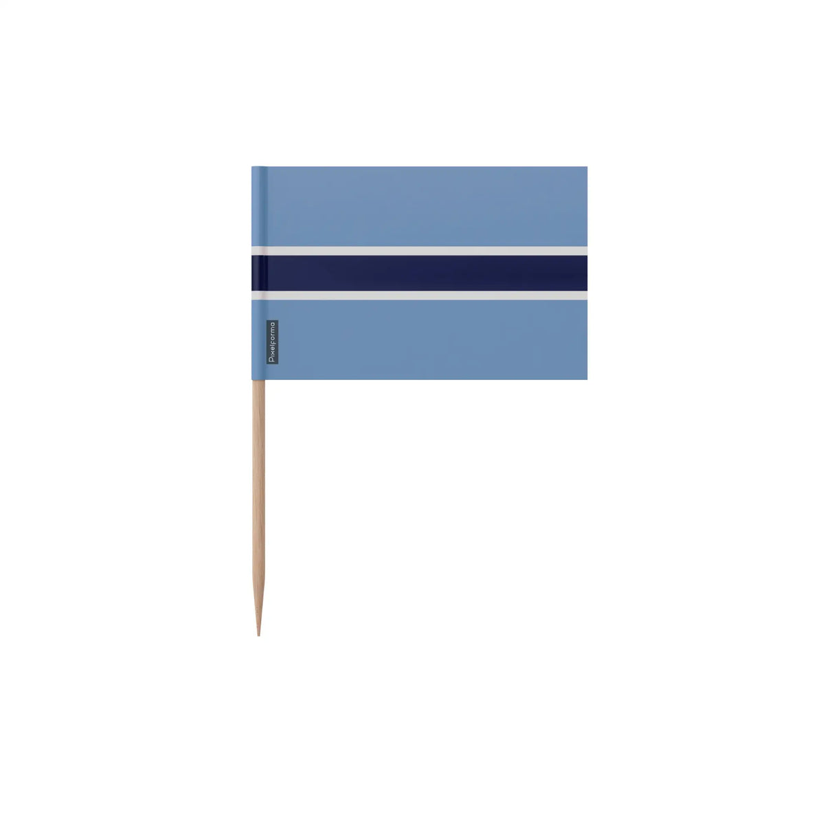 Cure-dents drapeau botswana plastique adhésif bambou