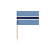 Cure-dents drapeau botswana plastique adhésif bambou