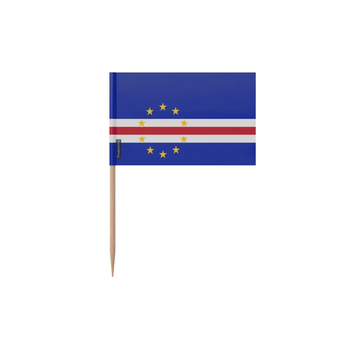 Cure-dents drapeau cap-vert en plusieurs tailles - pixelforma