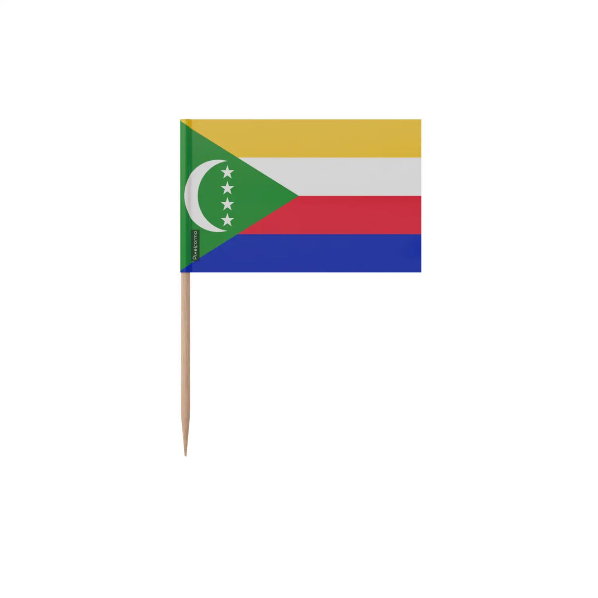 Cure-dents drapeau comores en plusieurs tailles - pixelforma