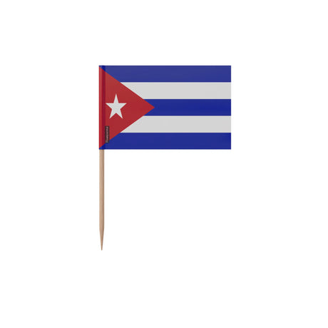 Cure-dents drapeau cuba bambou plastique décoratif