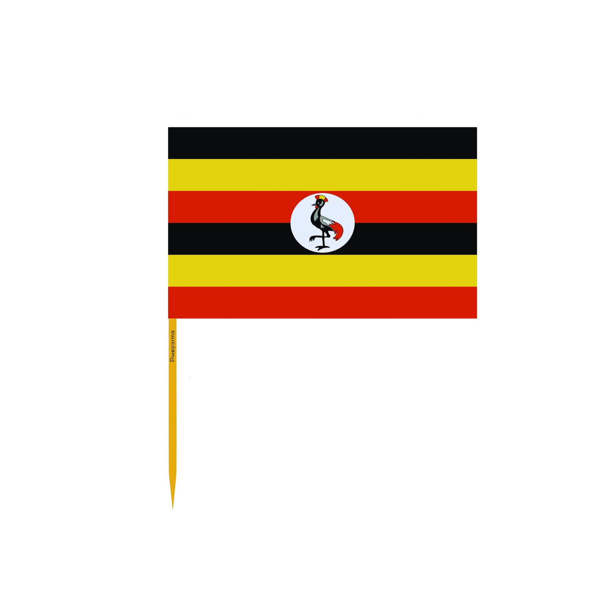 Cure-dents Drapeau de l'Ouganda en plusieurs tailles - Pixelforma