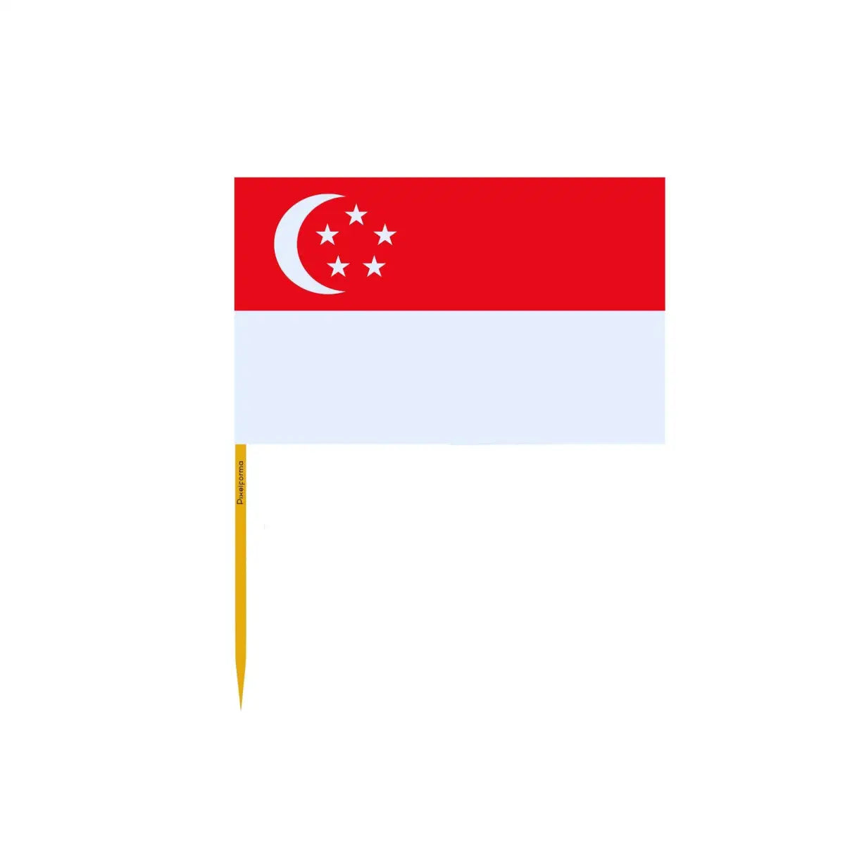 Cure-dents Drapeau de Singapour en plusieurs tailles - Pixelforma 