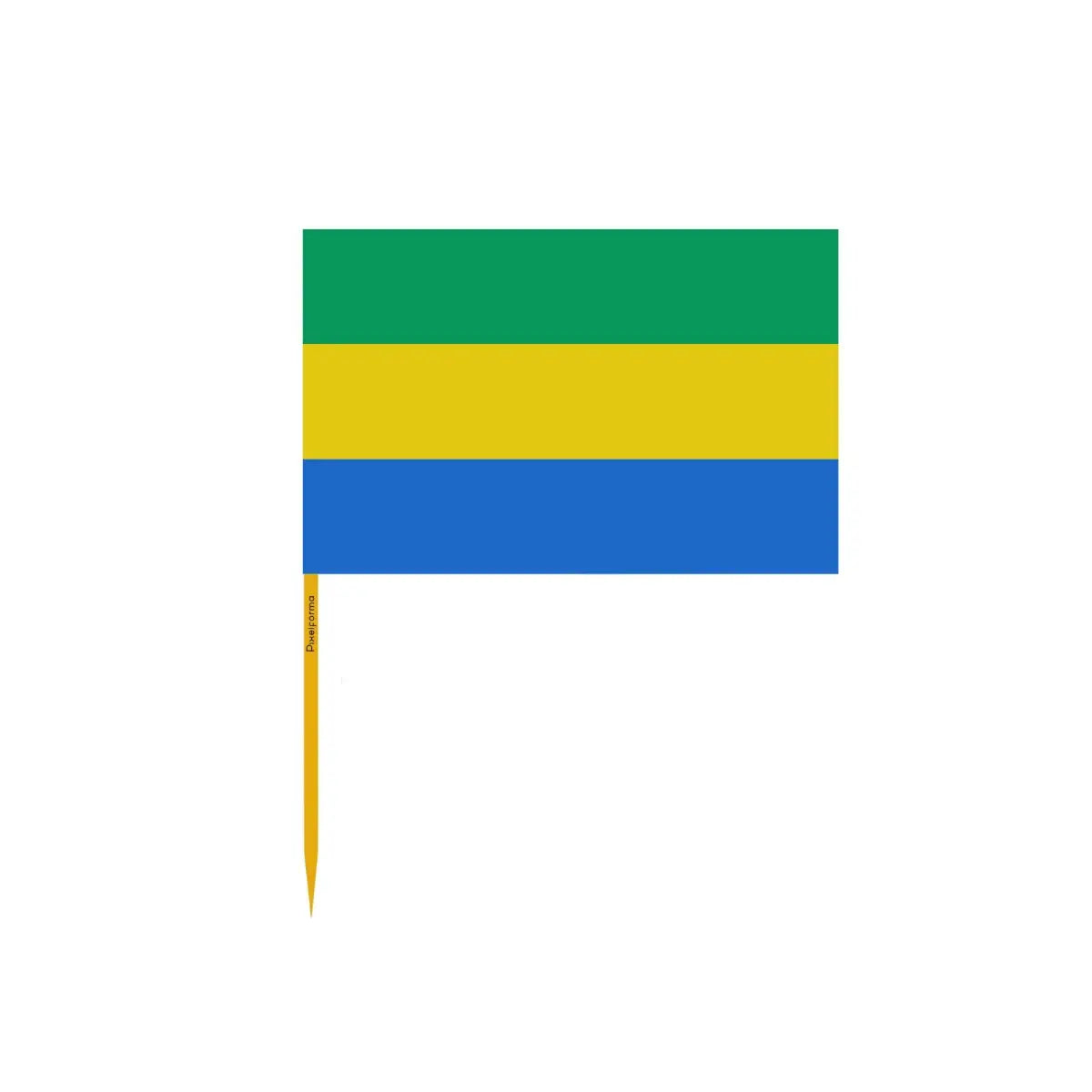 Cure-dents Drapeau du Gabon en plusieurs tailles - Pixelforma 