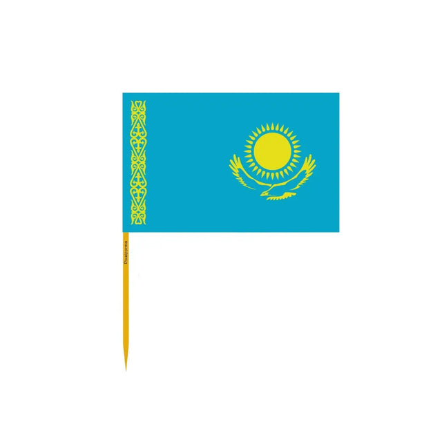 Cure-dents Drapeau du Kazakhstan officiel en plusieurs tailles - Pixelforma 