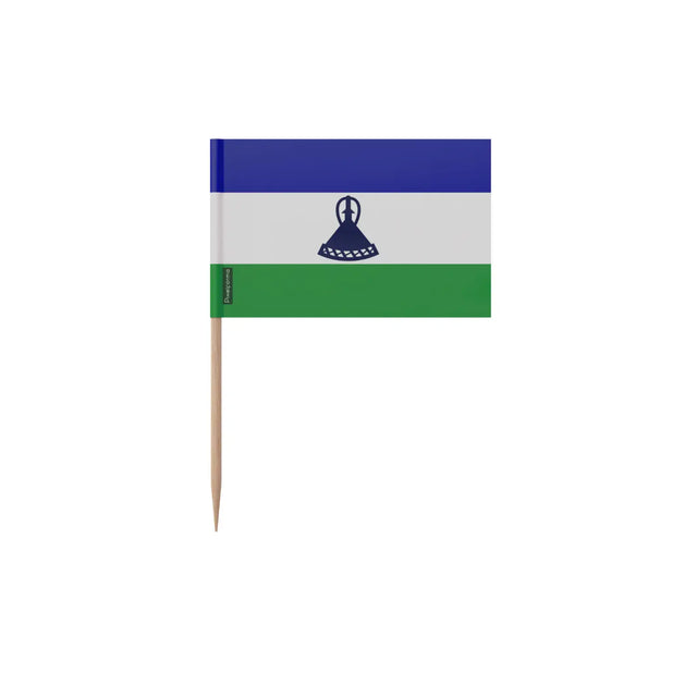 Cure-dents drapeau lesotho en plusieurs tailles - pixelforma