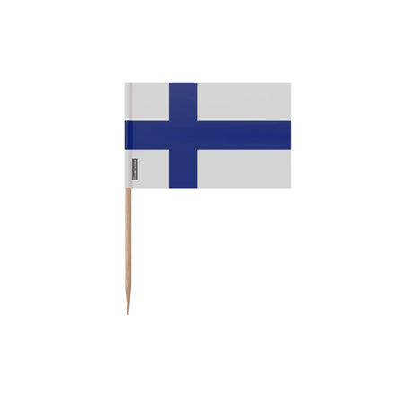 Cure-dents drapeau finlande bambou plastique décoratif