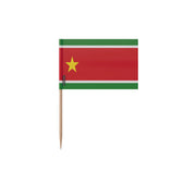 Cure-dents drapeau guadeloupe plastique adhésif bambou