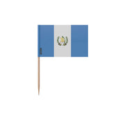Cure-dents drapeau guatemala plastique adhésif bambou
