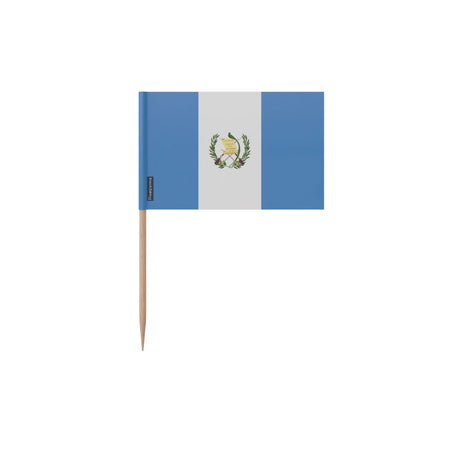 Cure-dents drapeau guatemala plastique adhésif bambou