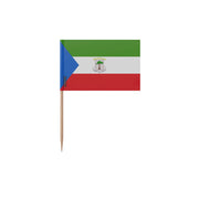 Cure-dents drapeau guinée équatoriale plastique bambou