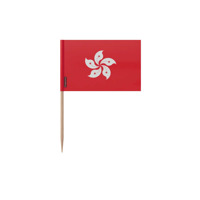 Cure-dents drapeau hong kong en plusieurs tailles - pixelforma