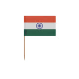 Cure-dents drapeau inde plastique adhésif bâton bambou