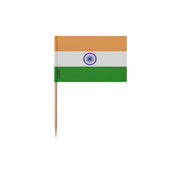 Cure-dents drapeau inde plastique adhésif bâton bambou