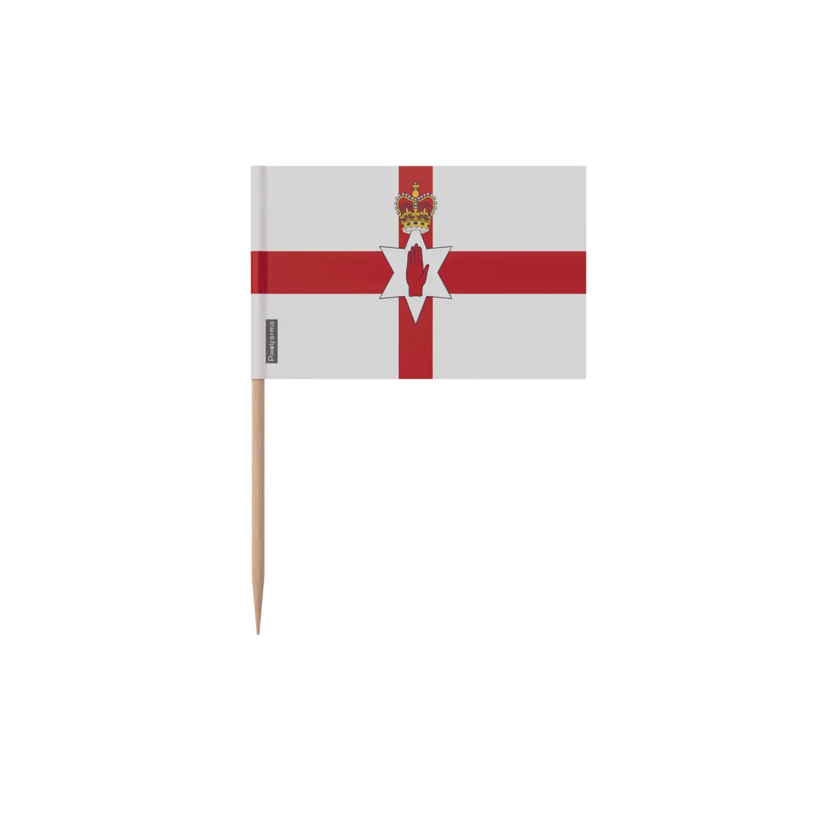 Cure-dents drapeau irlande du nord en plusieurs tailles - pixelforma