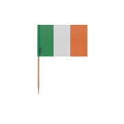 Cure-dents drapeau irlande plastique adhésif bambou