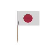 Cure-dents drapeau japon plastique adhésif bâton bambou
