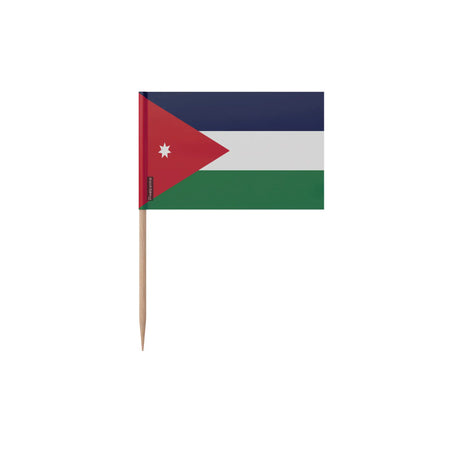 Cure-dents drapeau jordanie plastique adhésif bâton bambou