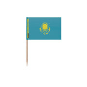 Cure-dents drapeau kazakhstan plastique adhésif bambou