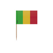 Cure-dents drapeau mali plastique adhésif bâton bambou