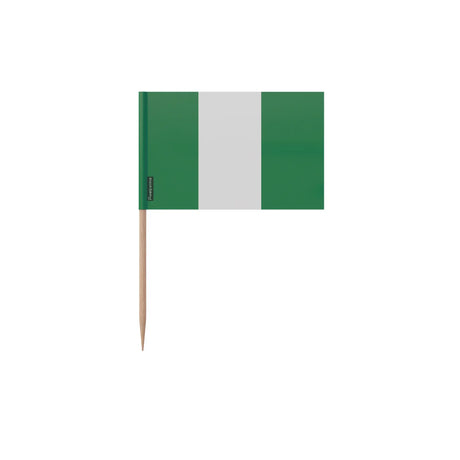 Cure-dents drapeau nigeria bambou plastique décoratif
