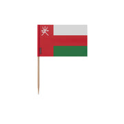 Cure-dents drapeau oman plastique adhésif bâton bambou