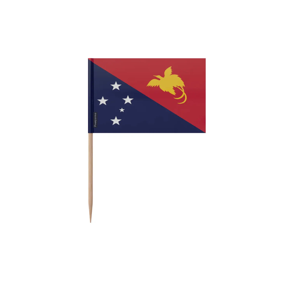 Cure-dents drapeau papouasie-nouvelle-guinée en plusieurs tailles - pixelforma