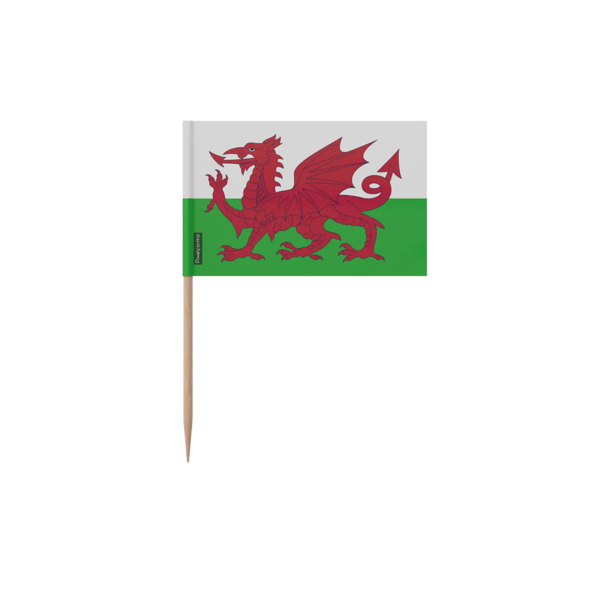 Cure-dents drapeau pays de galles en plusieurs tailles - pixelforma