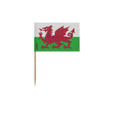 Cure-dents drapeau pays de galles en plusieurs tailles - pixelforma