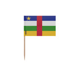 Cure-dents drapeau république centrafricaine bambou plastique