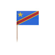Cure-dents drapeau république démocratique congo bambou plastique