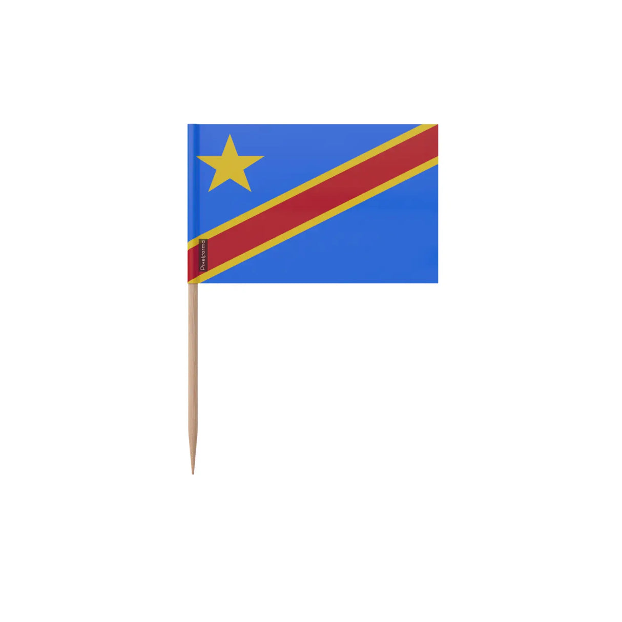Cure-dents drapeau république démocratique du congo en plusieurs tailles - pixelforma