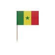 Cure-dents drapeau sénégal plastique adhésif bambou