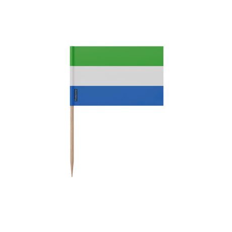 Cure-dents drapeau sierra leone plastique bâton bambou