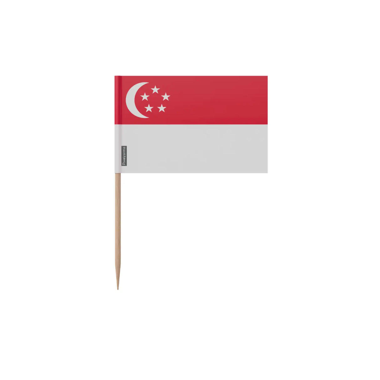 Cure-dents drapeau singapour en plusieurs tailles - pixelforma