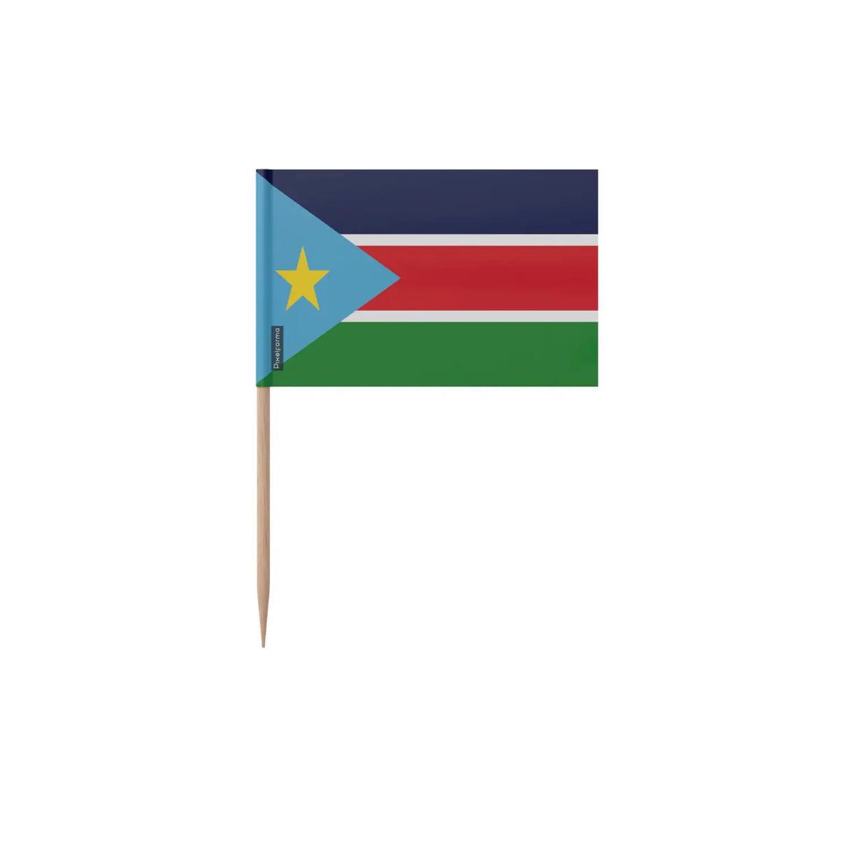 Cure-dents drapeau soudan du sud en plusieurs tailles - pixelforma