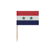 Cure-dents drapeau syrie plastique adhésif bâton bambou